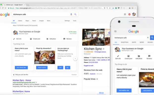 Google my business example