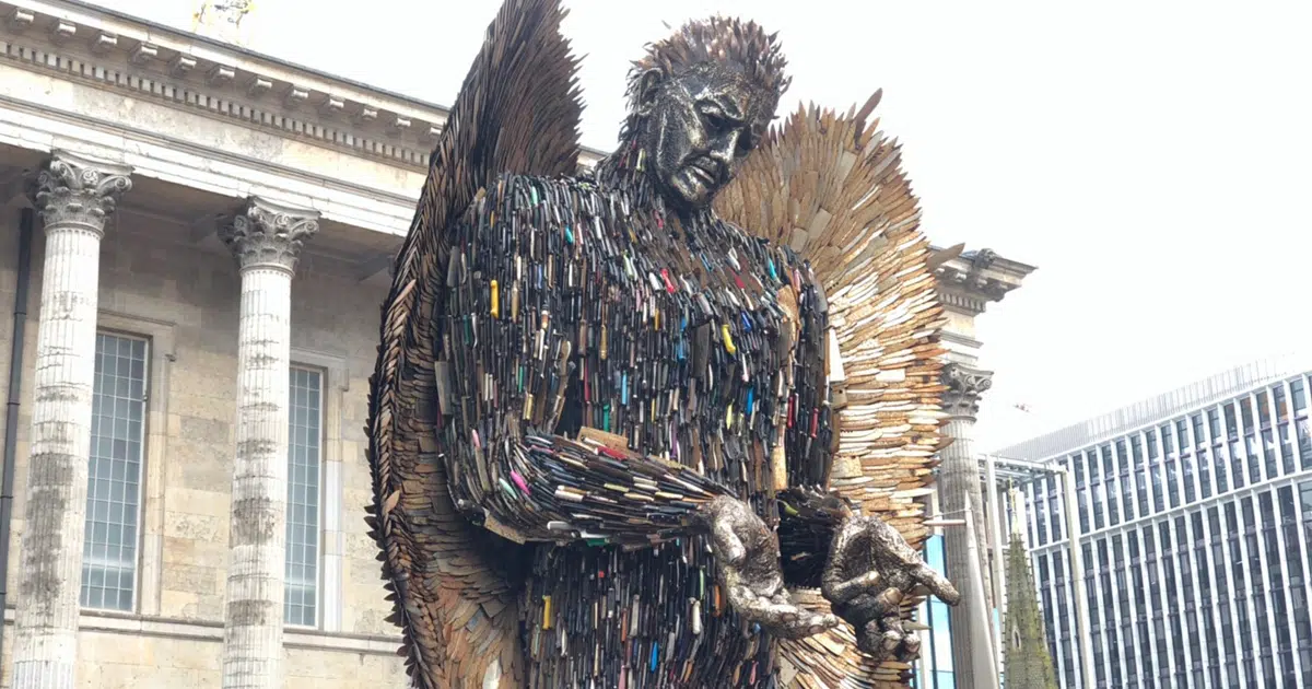 Knife Angel Structure in Birmingham