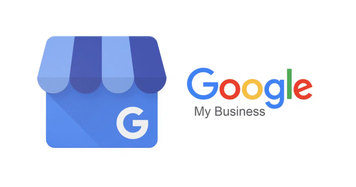 Google My Business logo with blue shop